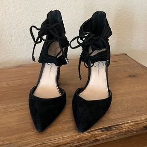 Jessica Simpson Black Suede High Heel